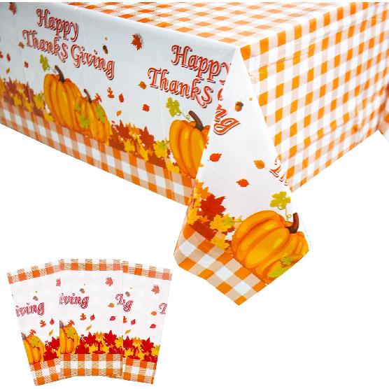 3 Pcs Easter Tablecloths, Disposable Plastic Table Cover for Party Dinner Decor, 54 x 108 Inch Rectangular(Bunny Floral Eggs)