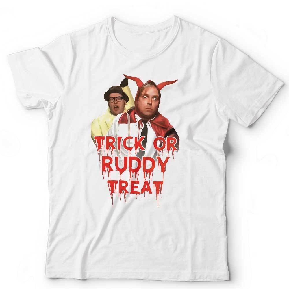 Bottom TShirt Trick Or Ruddy Treat Unisex Kids Funny Halloween TV Comedy