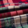 Men's Plus Size Pure Cotton Brushed Plaid Long Sleeve Shirt - Business Casual & Breathable