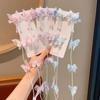 Children'S Pearl Butterfly Braided Hair Chain Hairpin Little Girl Sweet Tassel Braided Hair Rope Baby Hairpin Princess Headdress