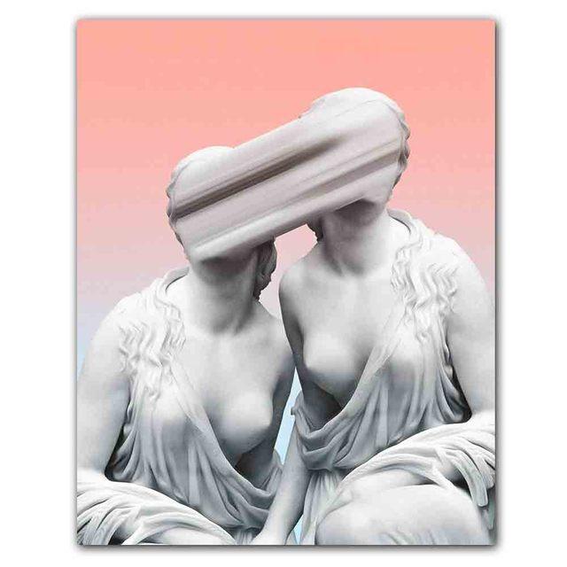 David Funny Sculpture Art Printing Canvas Painting Figure Graffiti Poster Office Living Room Bedroom Home Decoration Mural No Frame