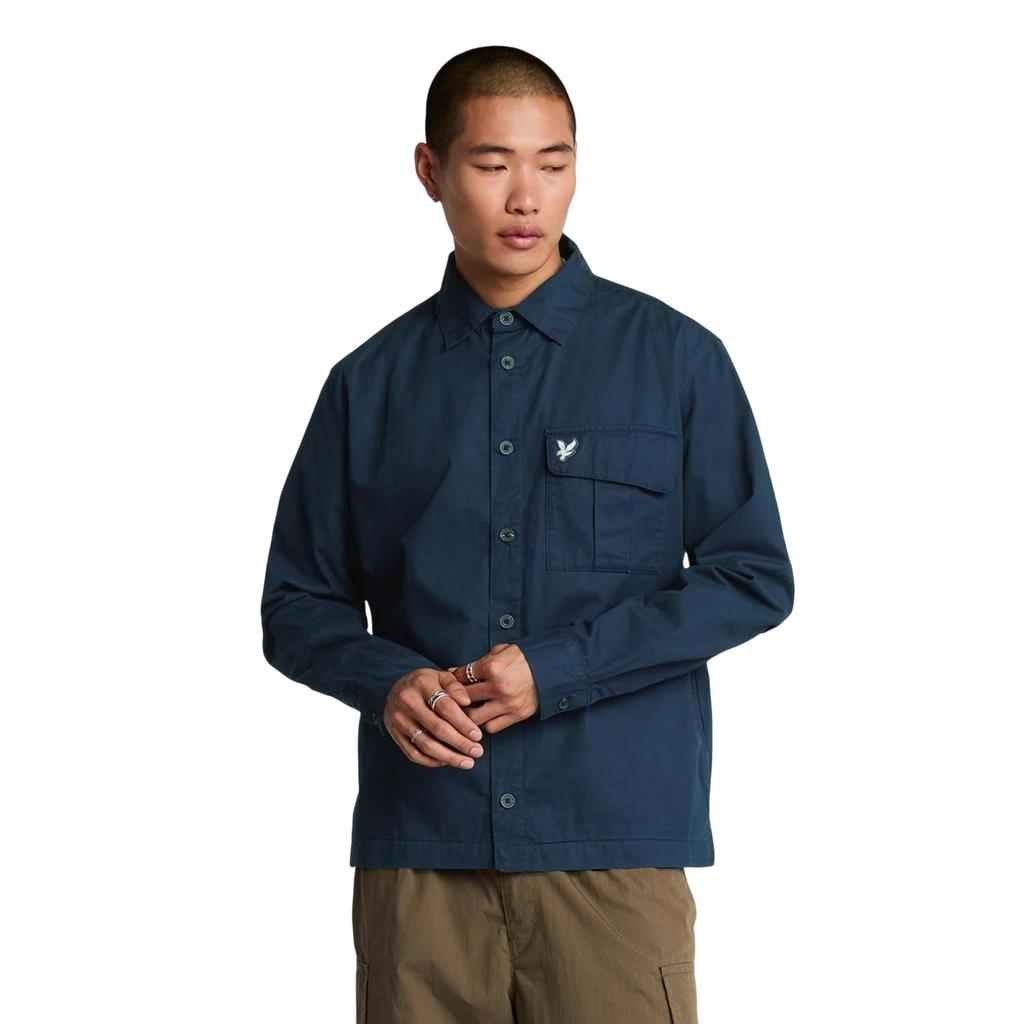 Lyle & Scott Mens Pocket Pleated Overshirt