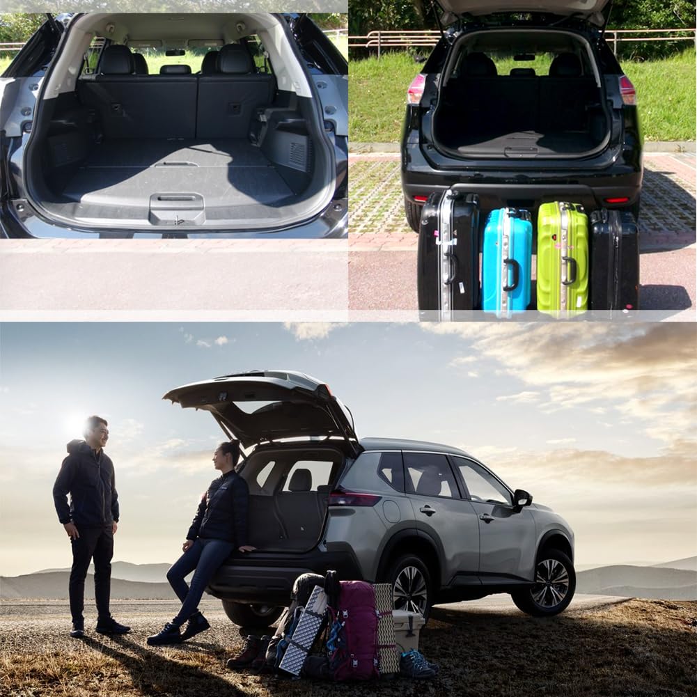 ONKYOU Nissan New 4th Generation T33 Luggage Mat Cargo Mat Trunk Mat Luggage Tray Car Model Specific Waterproof Interior 3D X-Trail Dirt-proof