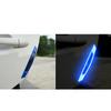 4pcs Car Door Reflective Warn Strips Bumper Reflector Stickers Decals Blue Safety Opening Safety Opening Exterior Accessories