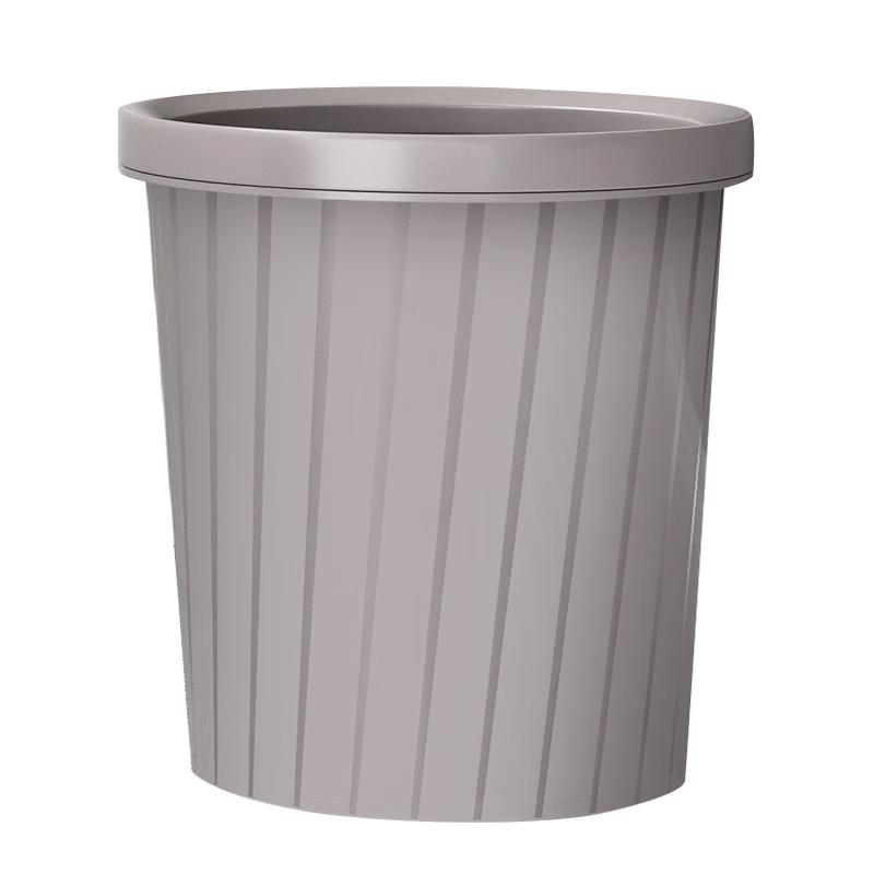 

Baijiahaoshi 12L Lidless Round Plastic Waste Bin, 3-Pack