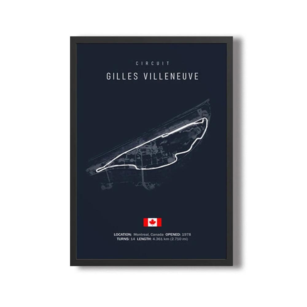Formula 1 Imola Monaco Okruhová trať Nástěnné umění Plakáty Mapa Světových formulových závodů Dekorace pokoje Plátno Malba Obrázky Tisk Umělecká díla