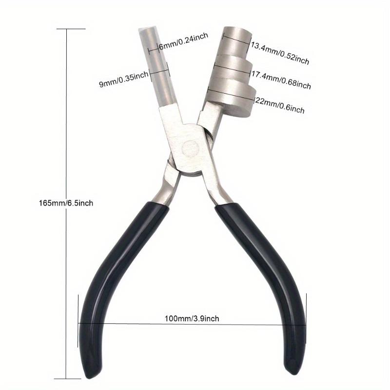 1PC Durable Bail Making Pliers Tool for Bending and Looping Wires for Jewelry Making Multi-Size Jewelry Stainless Steel Pliers.