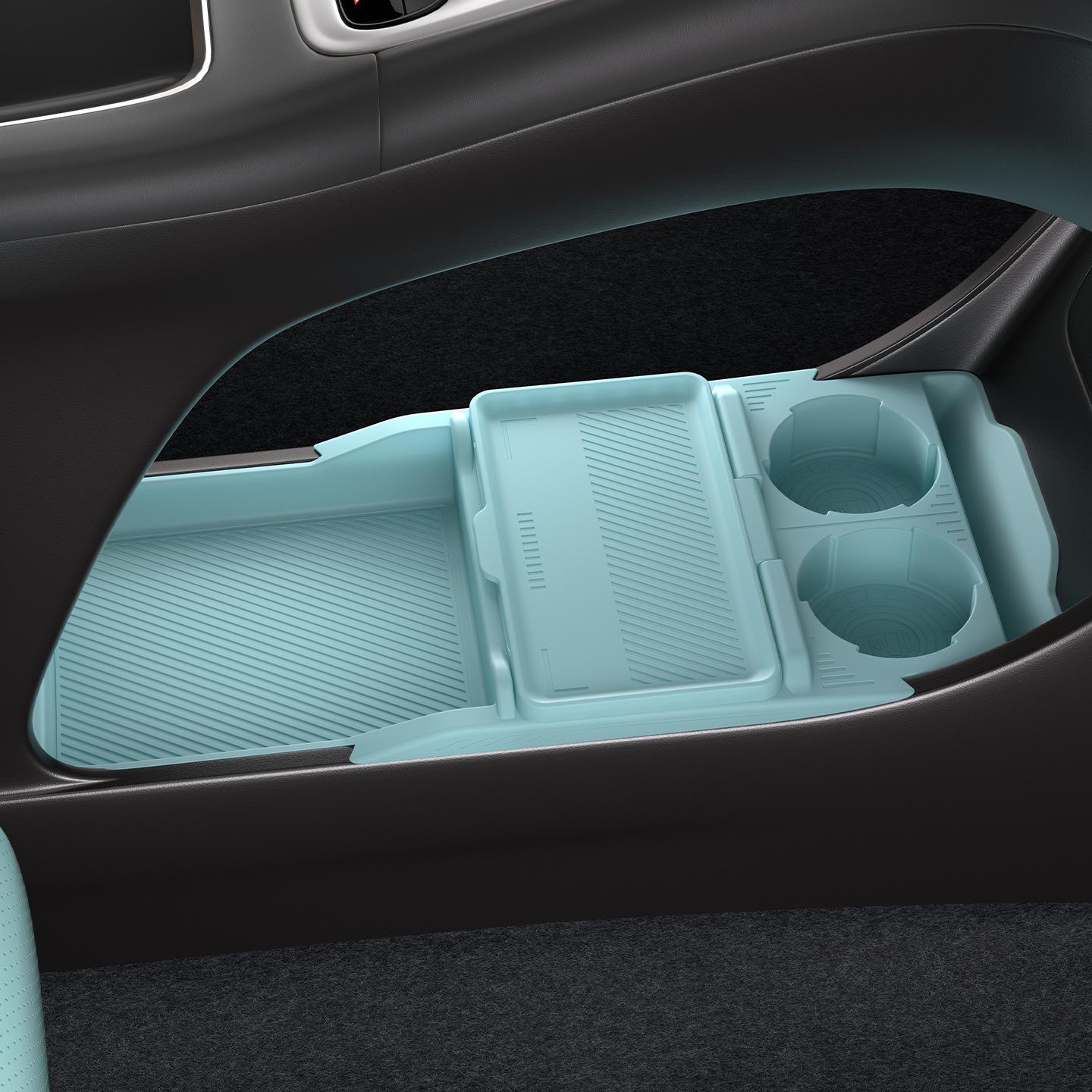 Geely Xingyuan Console Storage Box: Fits 25 Models, Anti-slip Organizer for Car Accessories.