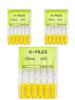 3boxes,6Pcs/Box Dental K Files 21mm/25mm Hand Use Files Stainless Steel Root Canal Files Dentistry Endodontic Instruments