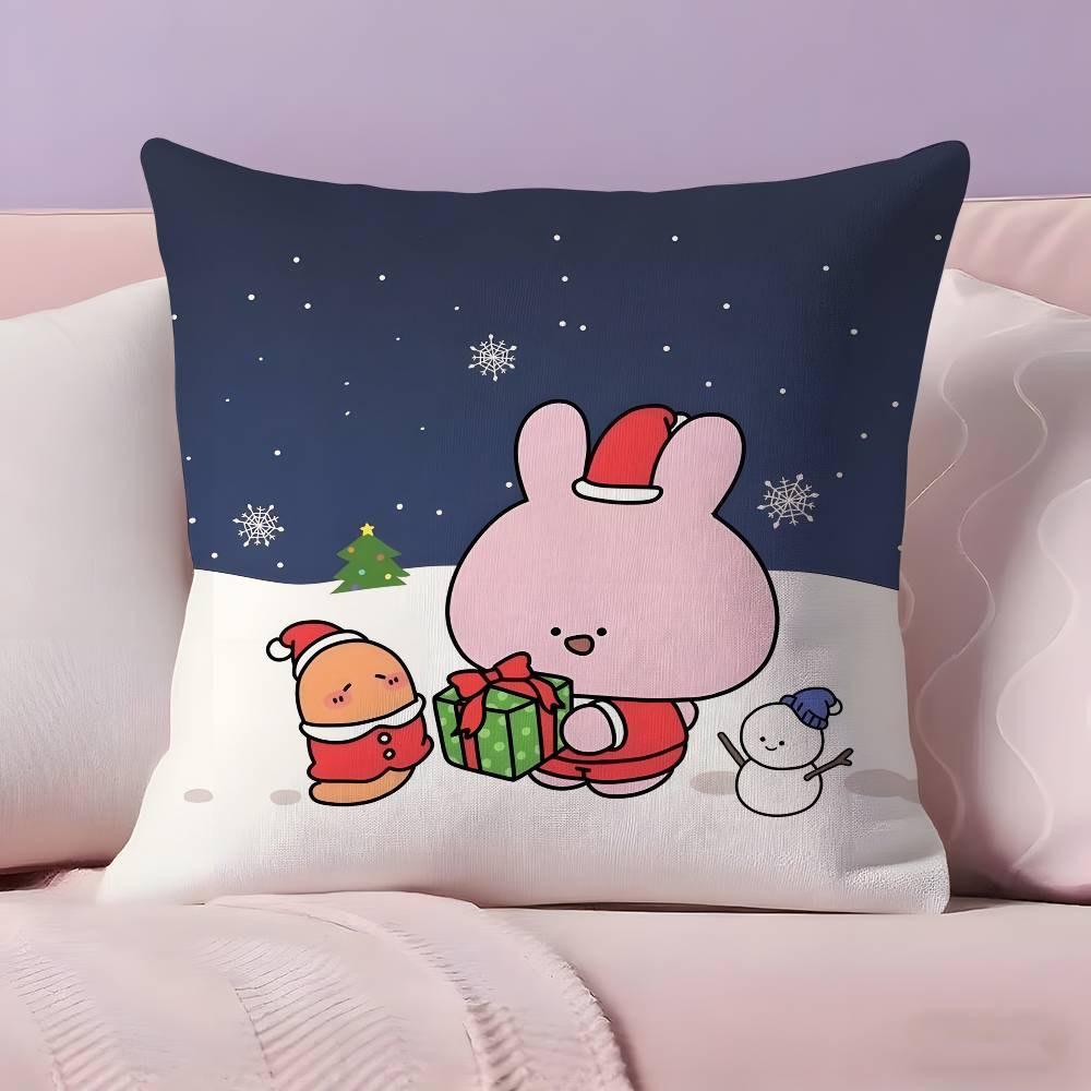 Cartoon A-Asamimichan Cute Bunny Pillow Case Ultra Soft Skin Friendly Fabric Cloud Like Comfort & Concealed Zipper