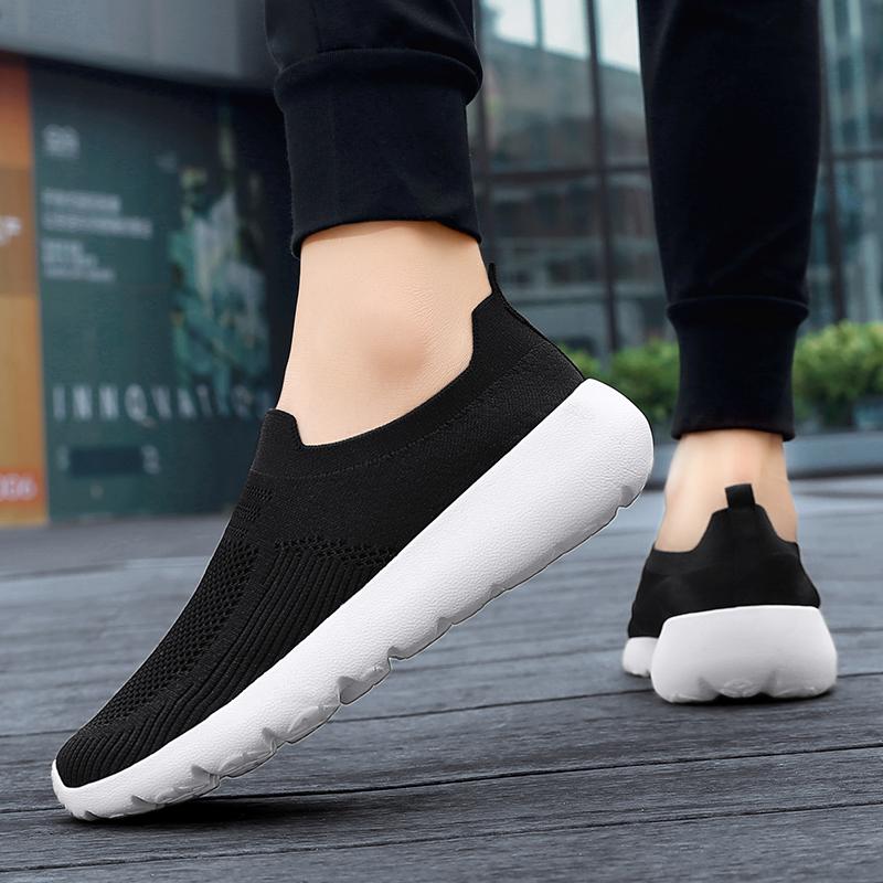 Fashion Summer Men's Sneakers Comfortable Breathable Lightweight Soft Wide Toe Non-slip Flat Socks Shoes Outdoor Casual Sports
