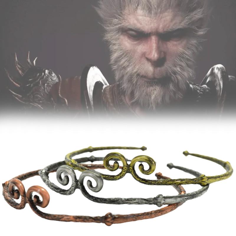 Exquisite Alloy Gold Wukong Staff Decorative Prop Perfect For Home And Office Decor