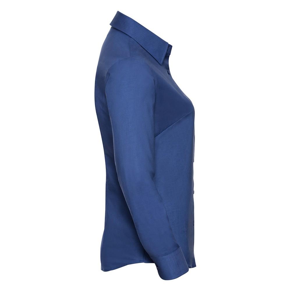 Russell Collection Womens/Ladies Classic Oxford Long-Sleeved Shirt