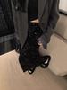 2026 Early Spring/Autumn Korean Velvet Sequin Midi Skirt