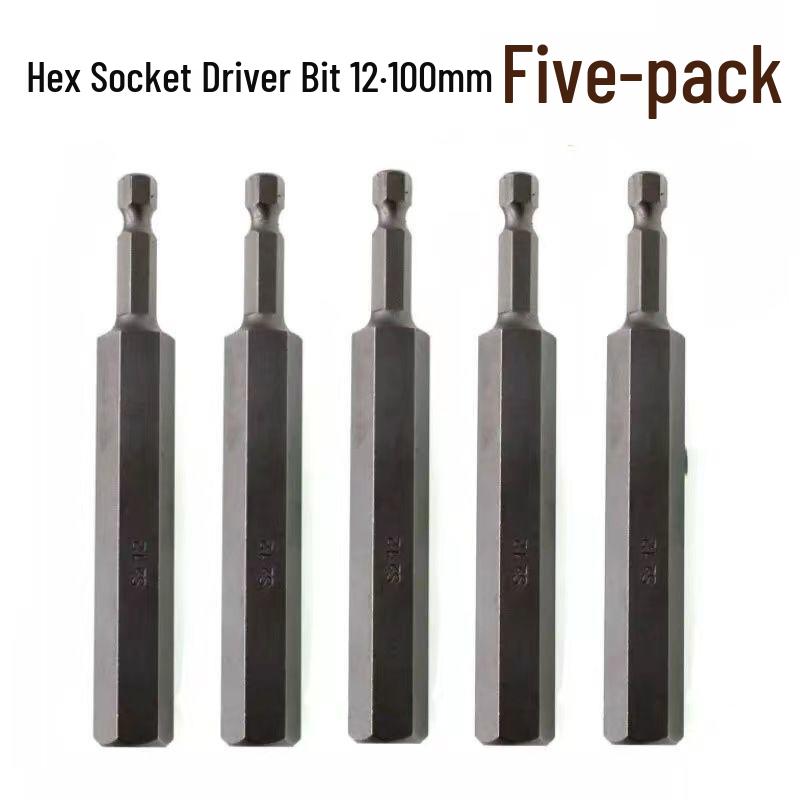 Hex Bit Set for Drills: Super Hard S2 Industrial Extended Screwdriver and Wrench Bits