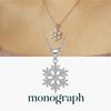 Monograph Snow Necklace Mgnl0358 Rhodium Plated (White Gold)