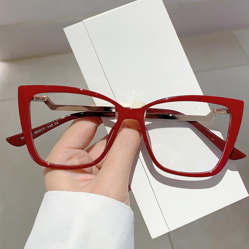 Vintage Cat Eye Women Glasses New Stylish Ultralight Eyeglasses Trendy Brand Designer High Quality Eyewear for Decoration