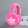Foldable Winter Earmuffs Warm Ear Covers for Women Teens Girl Sequins Star Furry Plush Ear Protectors Outdoor Sport Gear