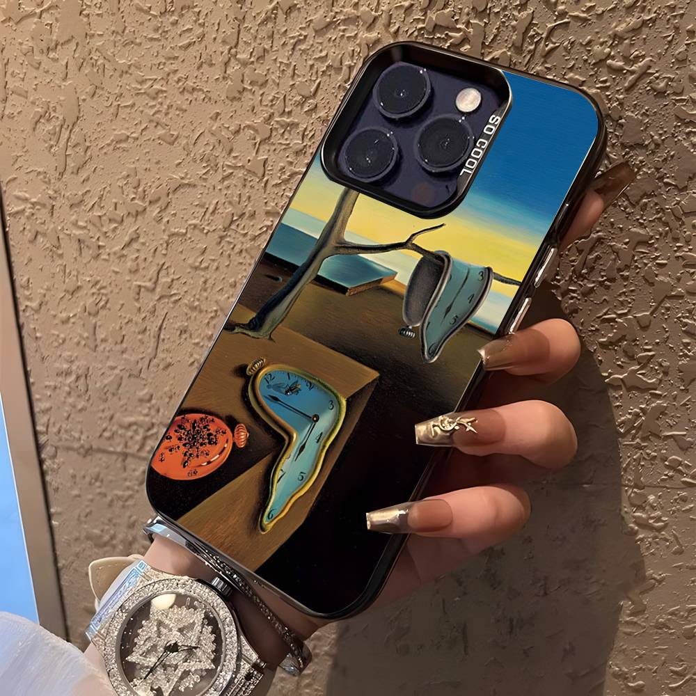 S-Salvador D-Dali Art Phone Case For iPhone 16,15,14,13,12,11,Pro,XS,Max,Plus,Mini,SE Black Candy Matte Shockproof Cover