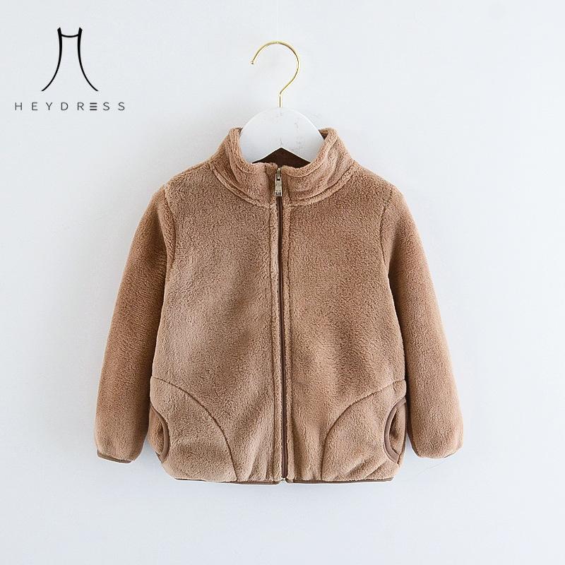 Boys Velvet Jacket New Baby Children's Clothes Western Style Girls Winter Clothes Thickened Flannel Top Fashion Casual Coat