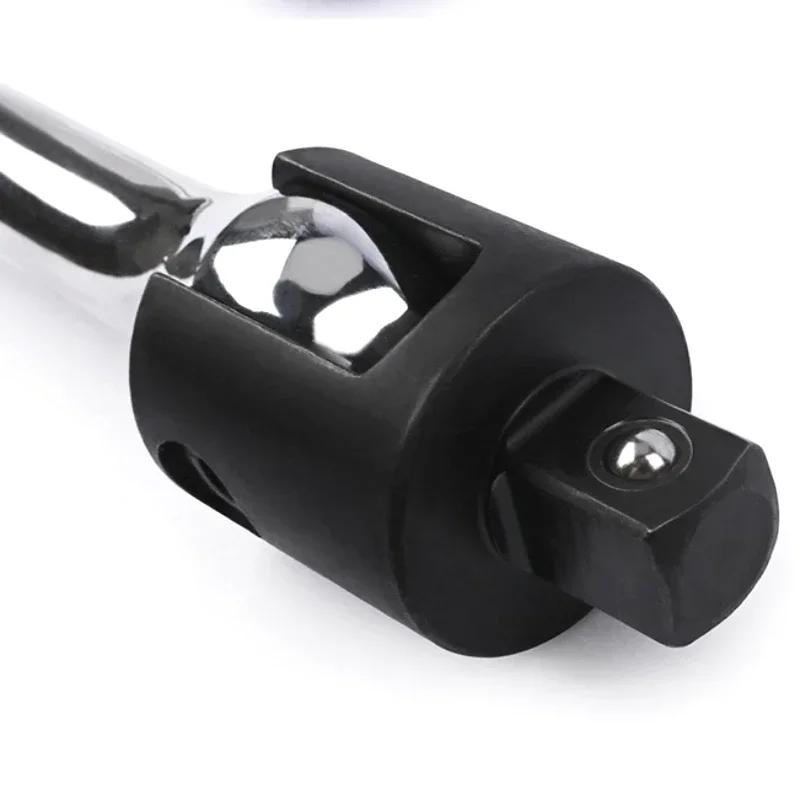 F Steering Handle 1/2" Socket Wrench  Rotating Flex Head Extension Braker Bar Professional Universal Socket Swivel