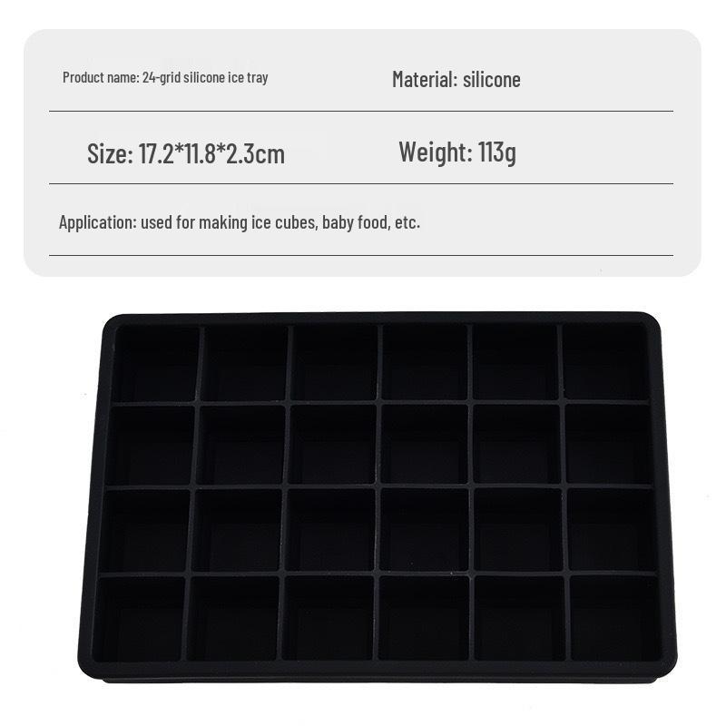 Silikon 15-facks iskubslåda med lock - Luktresistent, Antibakteriell, Fack för fyrkantiga isstavar