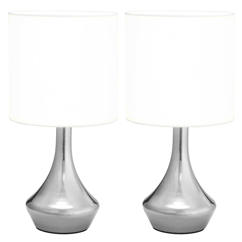Table Lamps 2 pcs Touch Sensor White E14