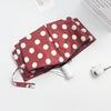 Retro Polka Dot Dual-Use Folding Umbrella: Windproof, Sturdy, Automatic Sunshade for Women