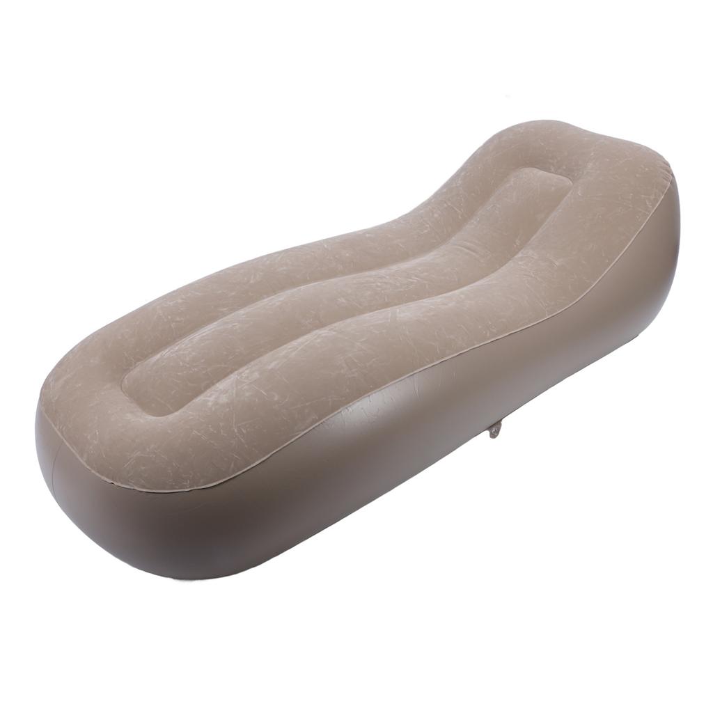 Wide Inflatable Lounger Self Inflatable Couch Portable Blow Up Sofa Chair with Built In Pump for Home Outdoor Camping
