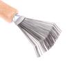 1Pc Wooden Comb Cleaner Delicate Cleaning Removable Comb Cleaner Tool Hair Brush Handle Embeded Tools
