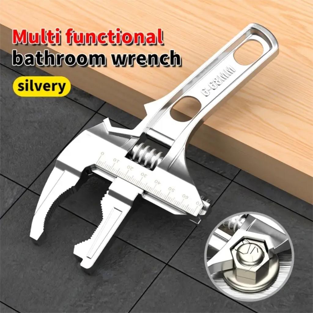 Short Shank 6-68 Mm Large Openings Bathroom Aluminum Alloy Spanner Wrenches Tool For Plastic Plumbing Tube Washbasin Nut Disassembly