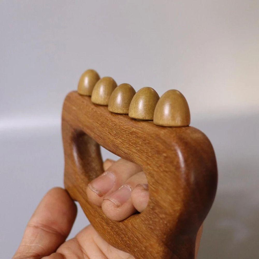 Comfortable Grip Wooden Meridian Brush Multi-purpose Body Sculpting Tool  Lymphatic Drainage