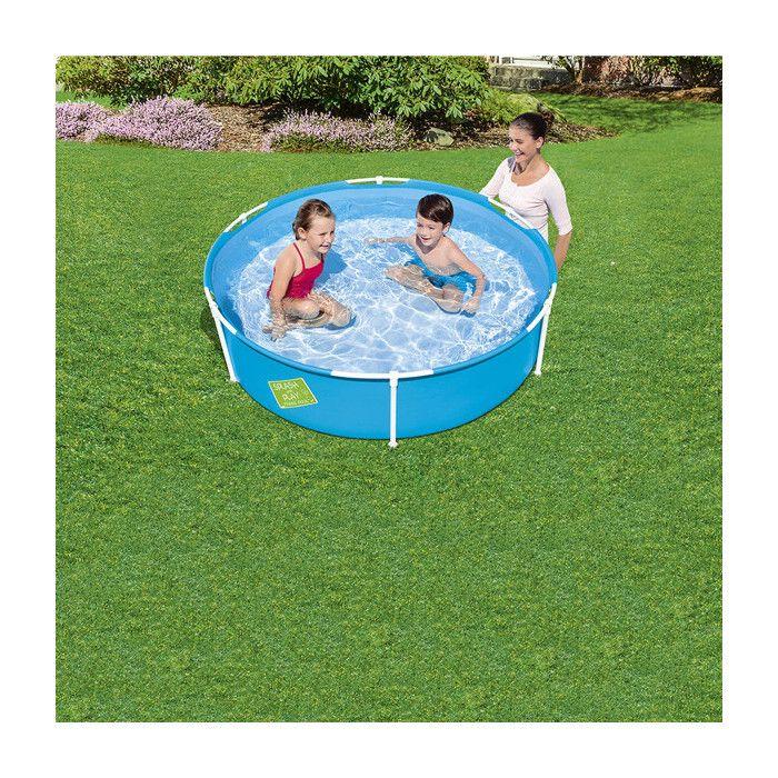 Piscine hors sol - BESTWAY - Mon premier cadre rond - Pour enfants - Bleu