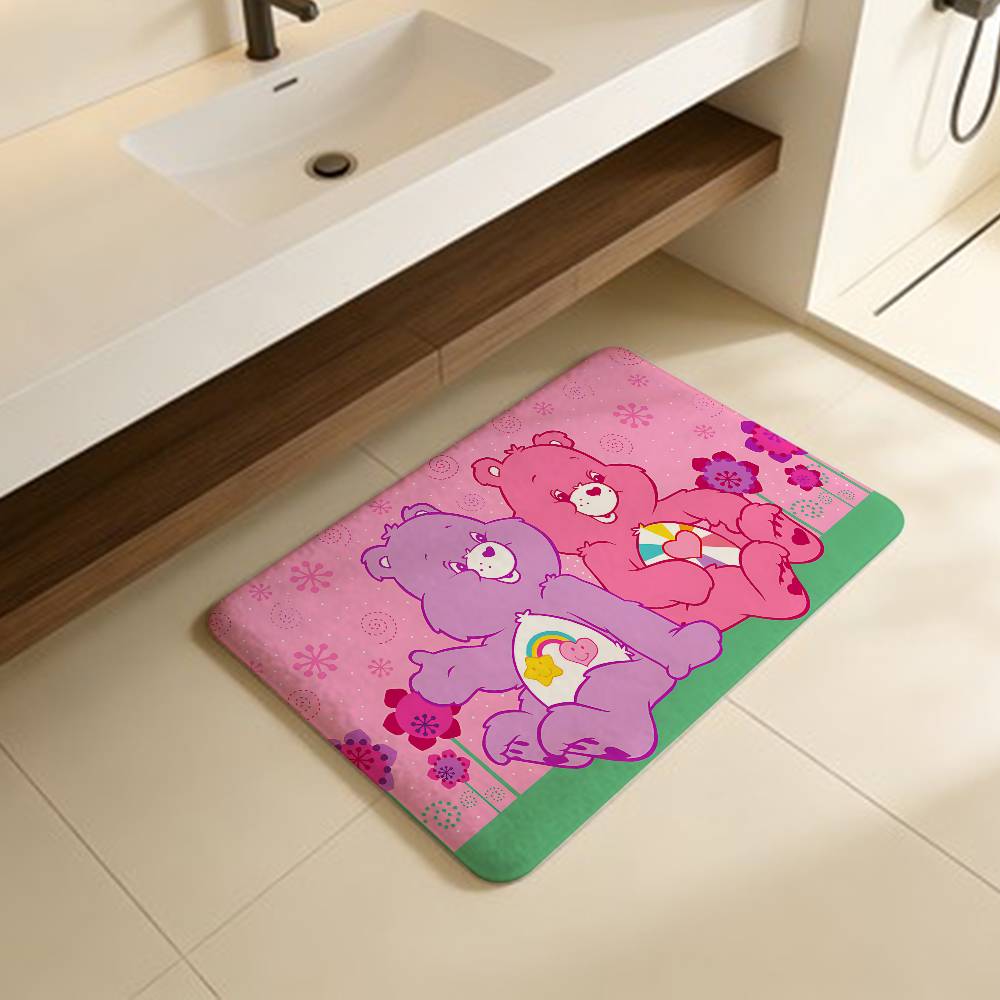 

C-Care kawaii B-Bears cartoon Kitchen Mat Kids Room Bedroom Decoration Balcony Anti-Slip Doormat Living Room Alfombra 40x60cm