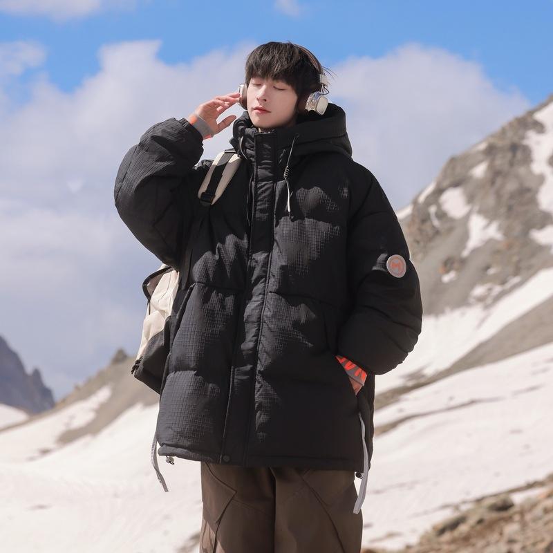 2025 winter new youth fashion trend casual versatile men and women the same thickened warm cold down jacket warm