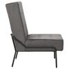 Vidaxl Fotel, 65X79X87 Cm, Ciemnoszary, Obity Aksamitem