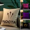 Nocta Fashion Luxury N-NoctaS-S Pillow Case Anti-dustmite Pillowcase Invisible Zipper Silky Short Plush Sofa Cushion Cover