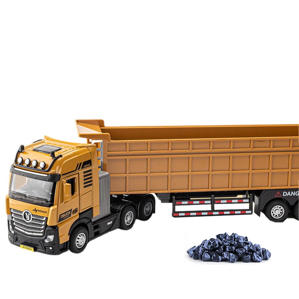 Engineering Vehicle Toys Acousto-optic Rebound Alloy Excavator Garbage Crane Mixer Dumper Model Gifts For Boys Girls