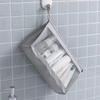 Foldable Mesh Makeup Organizer Hanging Toiletry Bag Large Capacity Wash Bag  Brushes