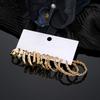 European & American Fashion Twist Hoop Earrings: Women's Versatile & Bold Statement Set