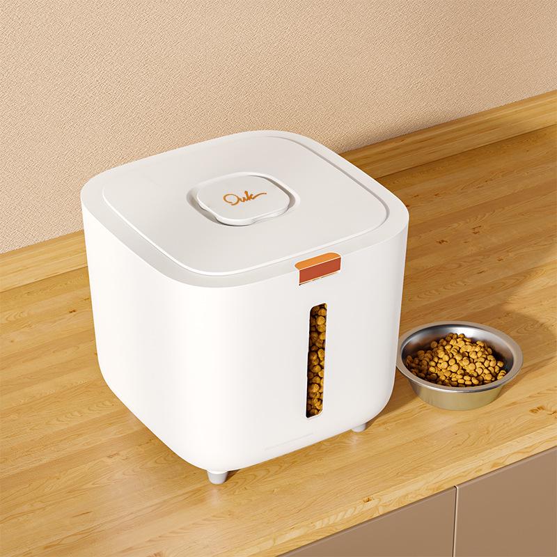 Large Pet Food Storage Bin: Moisture-Proof, Sealed Container for Cat & Dog Food