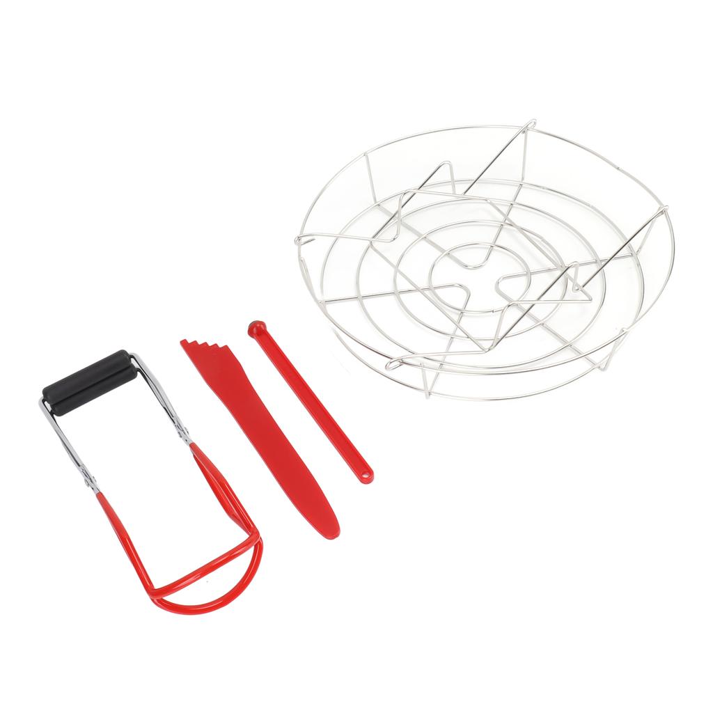 Canning Supplies Starter Kit Stainless Steel Magnetic Lid Lifter Bubble Popper Canning Jar Lifter Can Tongs for