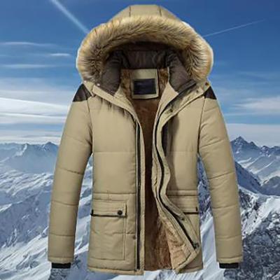 Winter Men Warm Cotton Outdoor Casual Windproof Keep Waterproof Thickened Cotton Jacket Hooded