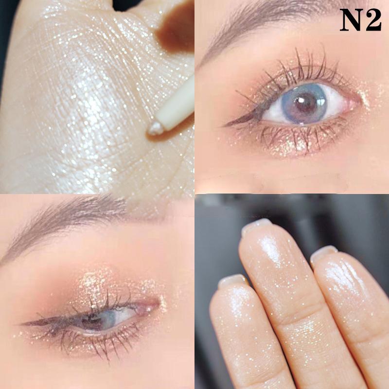 Карандаш-хайлайтер для век Dikalu Жемчужный Матовый Алмазный Карандаш-подводка Водостойкий Хайлайтер Осветляющий Карандаш для макияжа нижнего века Сияющие веки as the picture