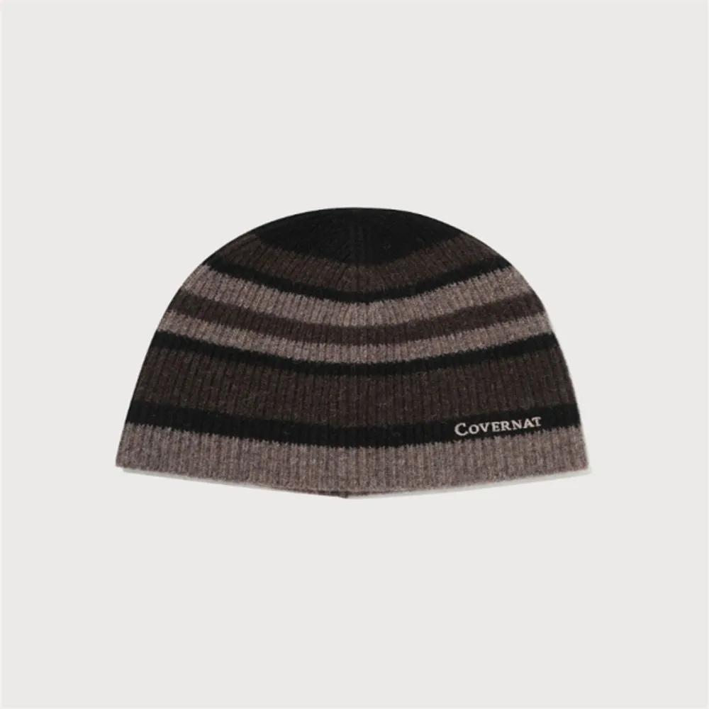 Logo Stripe Uncuff Beanie B1 CO2504CA11 BK WI 1.CO2504CA11 BK