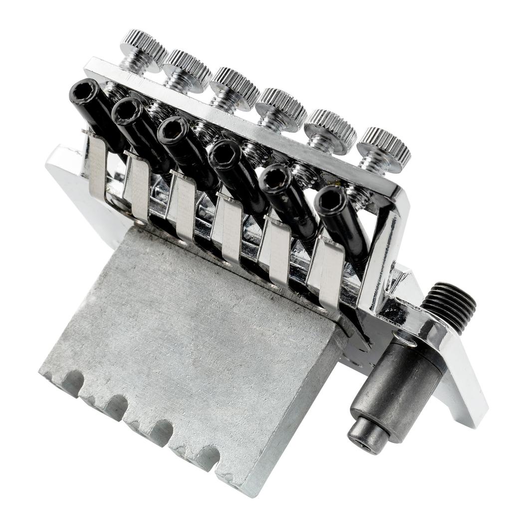 Musiclily Locking Tremolo Floyd Rose Type Bridge for Floyd Rose Electric Chrome Unit, Guitars,