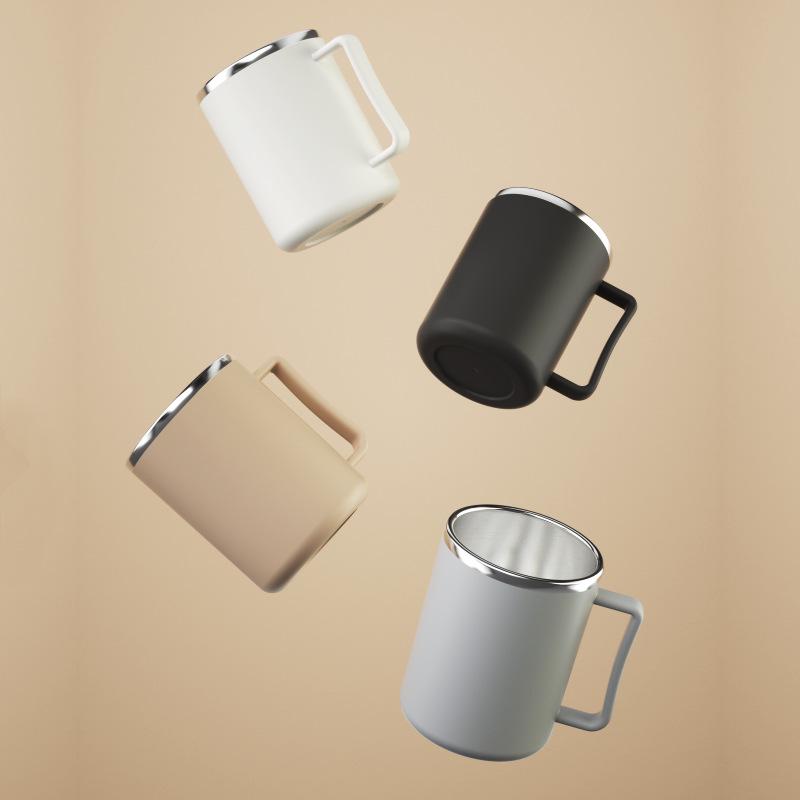 304 Stainless Steel Double-Layer Mouthwash Cup for Students and Households