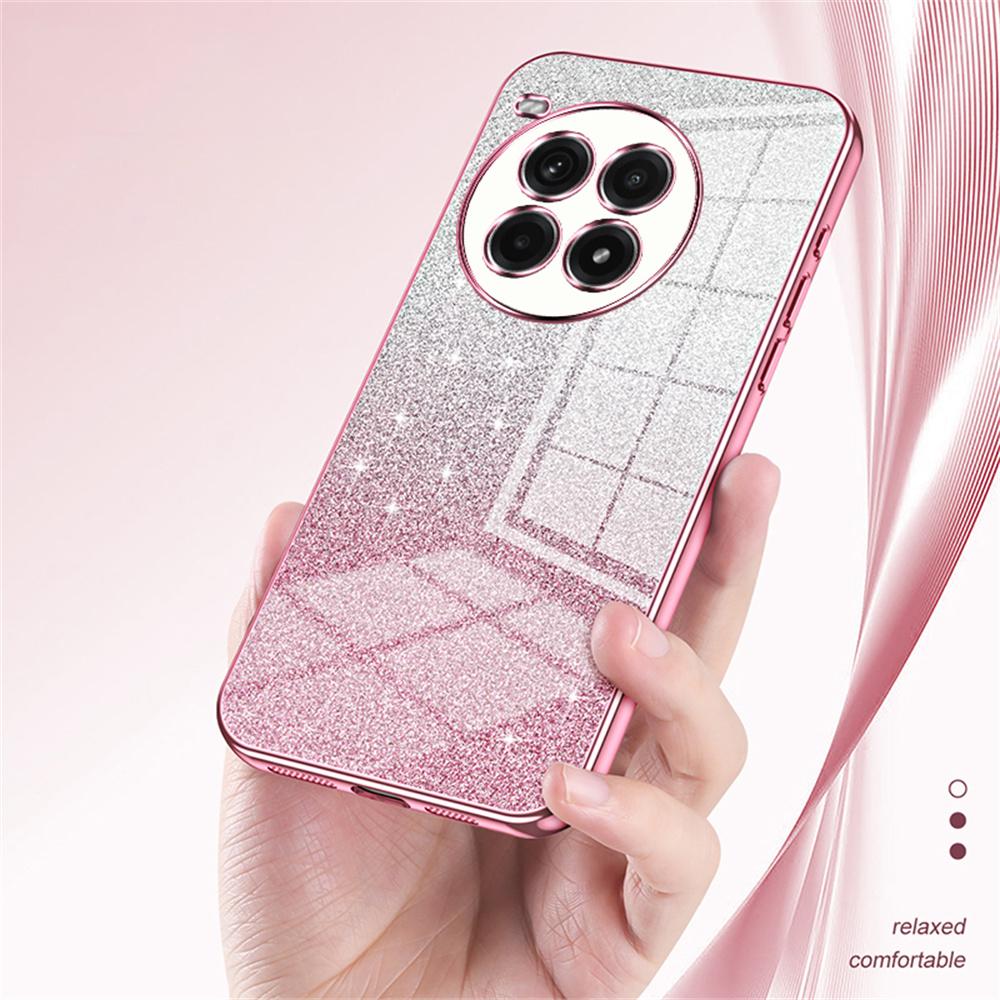 For OnePlus Ace 3 Pro 5G Case Electroplating Gradient Glitter TPU Phone Cover