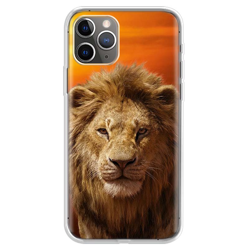 Animal Lions and Cheetahs Phone Case For iPhone 17 Air 11 13 Mini 14 15 Plus 16 12 Pro Max 16E SE 7 8 Pattern Soft TPU Back Cove
