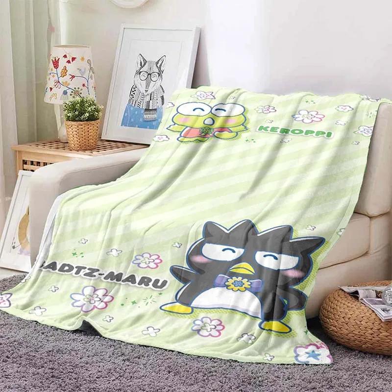 3D Printed Big -eyed Frog Card Kero Kero Keroppi Blanket Living Room Bedroom Sofa Cover Blanket Children's Nap Sleeping Blanket